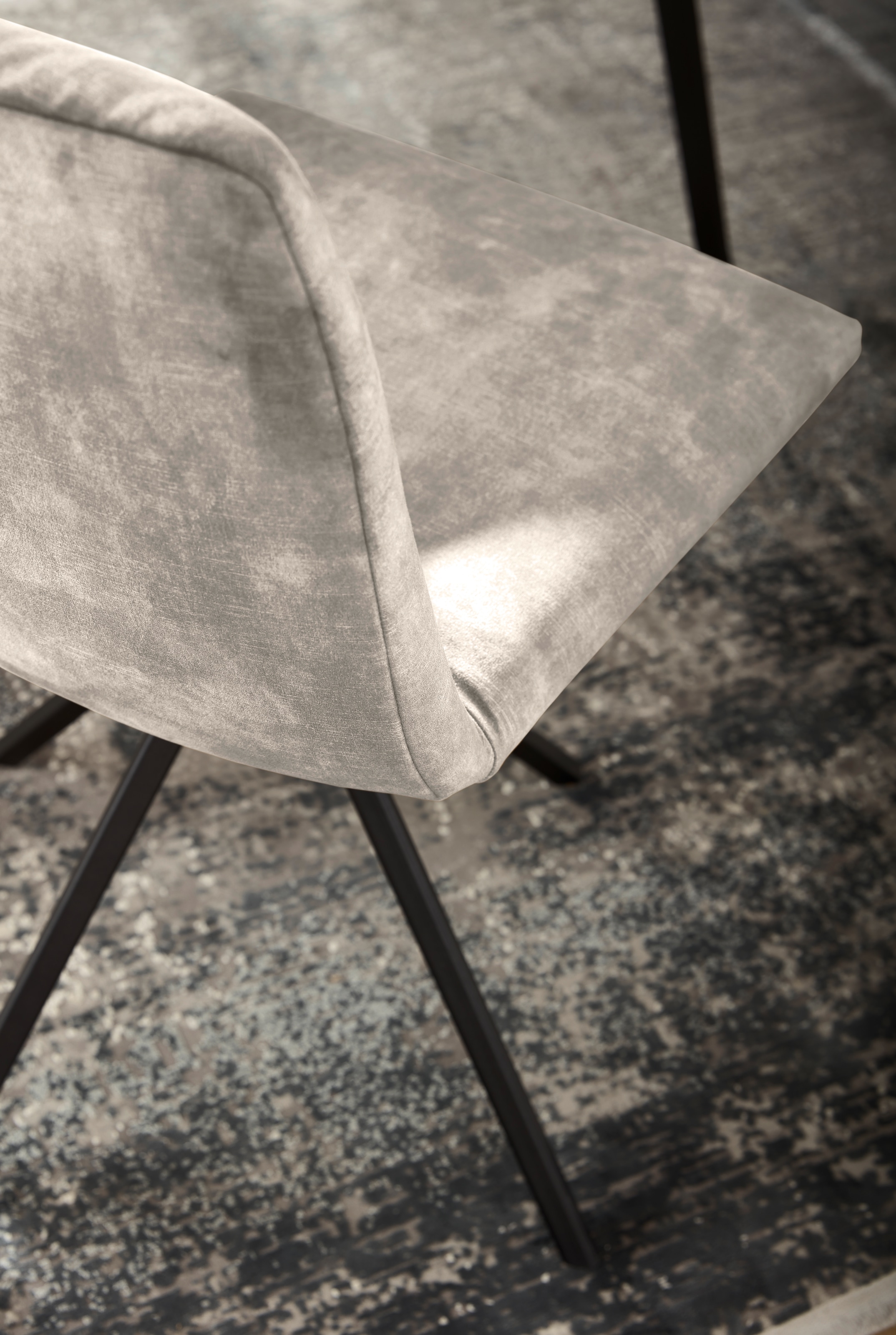 Musterring Polsterstuhl »JustB! SP500« () 1 Stk.mit Armlehne, wahlweise mit Drehfunktion, Stativgestell in schwarz