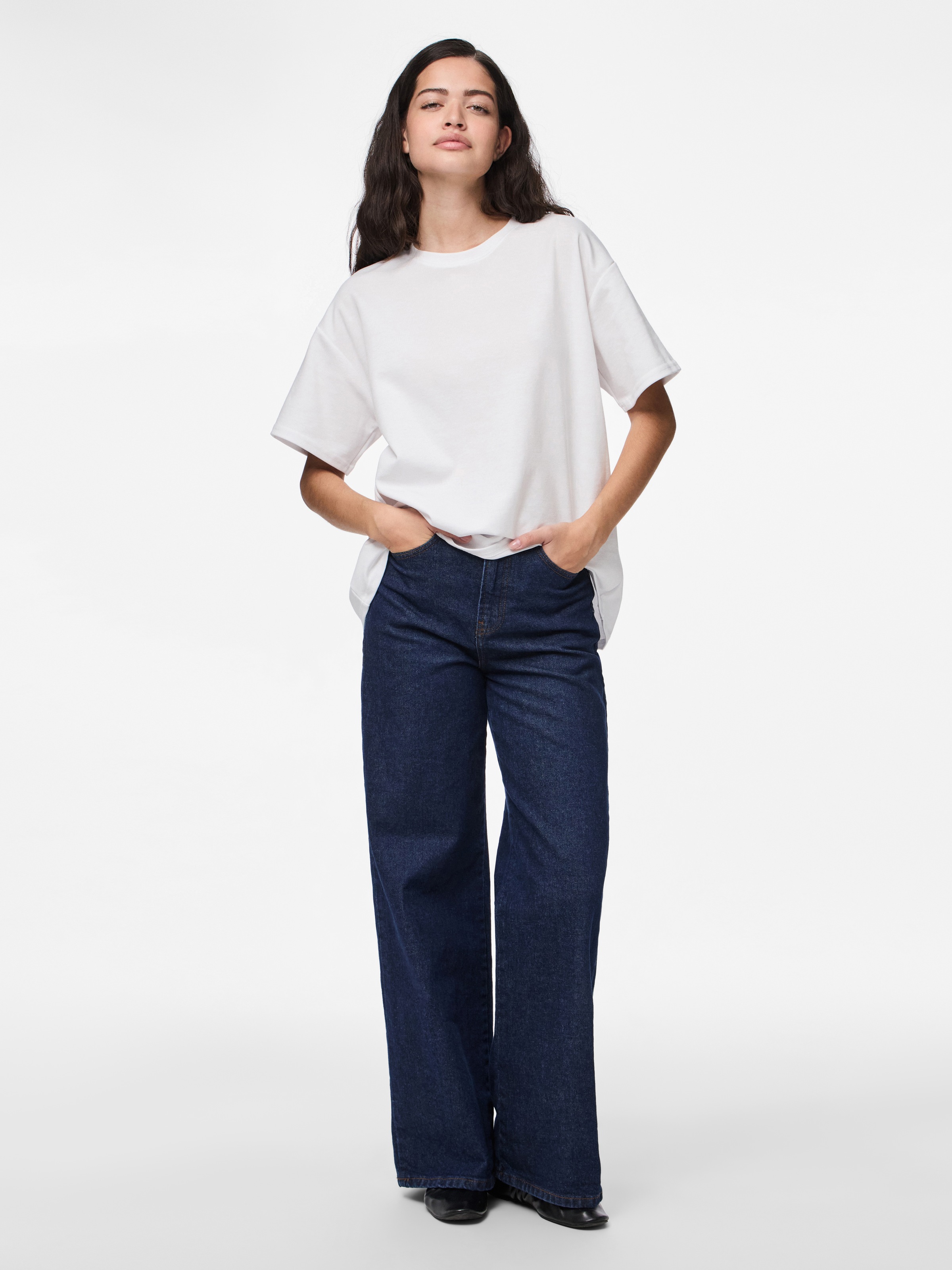 pieces Kurzarmshirt »PCSKYLAR SS OVERSIZED TEE NOOS«