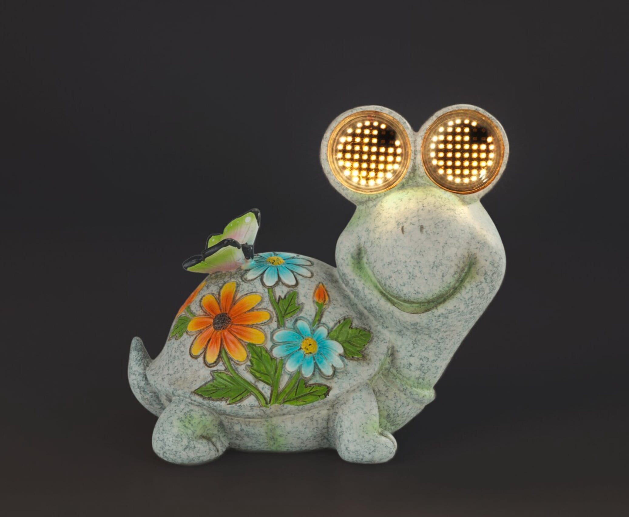 Maximex LED Dekofigur »Modell Blinky Eyes Schildkröte« Warmweiß solarbetriebene Gartenfigur mit leuchtenden Augen, für Garten & Balkon