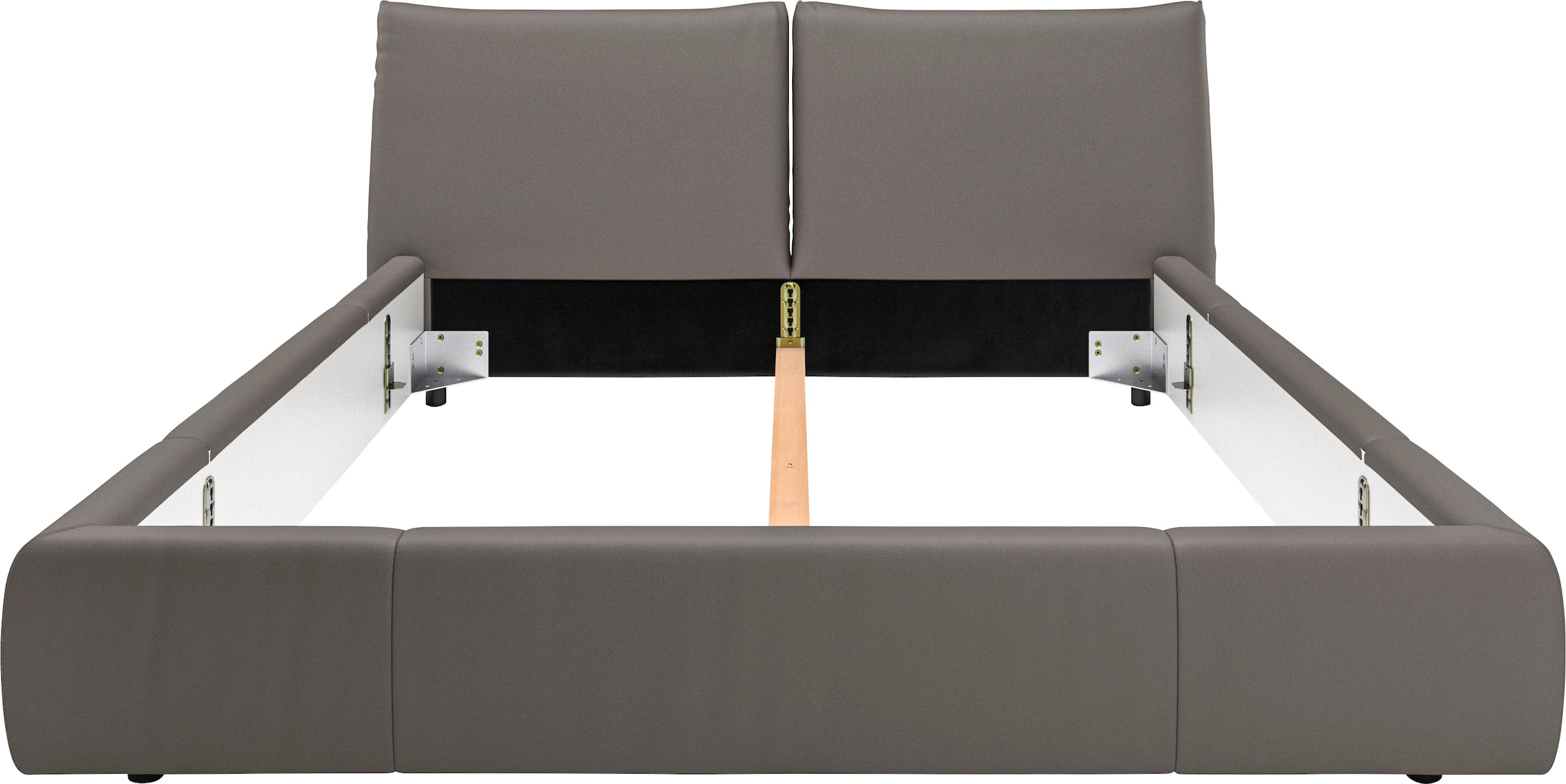 Places of Style Polsterbett »Priora in 4 Breiten bis 200cm«, auch in NaturLEDER, Cord, belastbar bis 280kg, auch Überlänge 220 cm