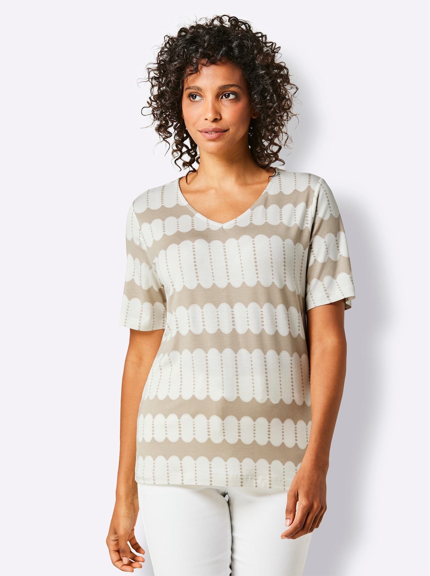 CREATION L PREMIUM Print-Shirt »Lyocell-Shirt«, (1 tlg.)