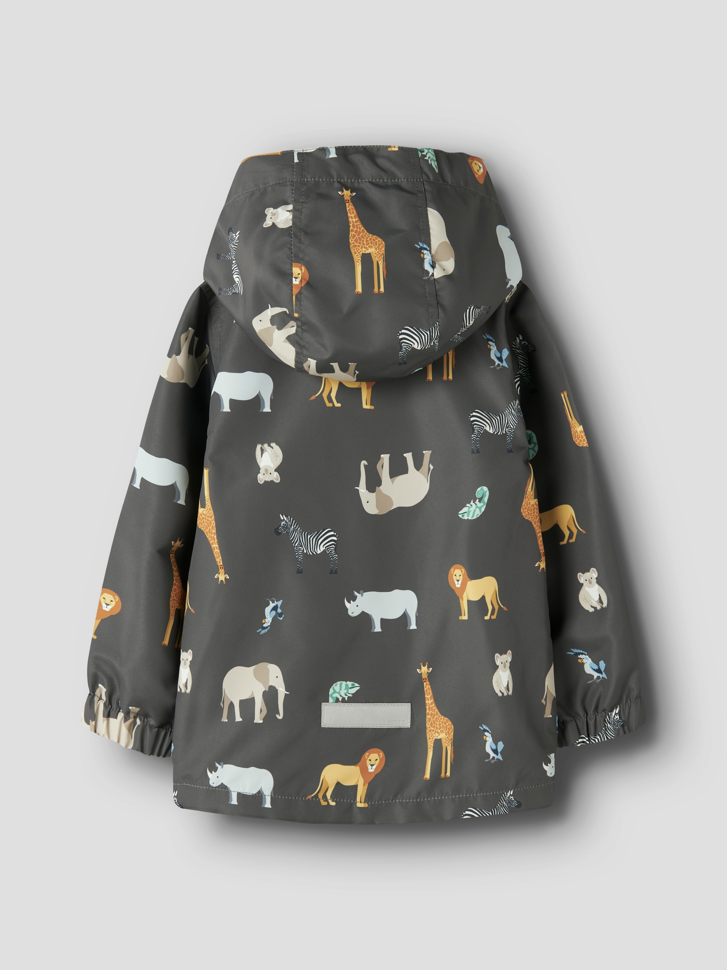 Name It Outdoorjacke »NMMMAX JACKET LI AOP NOOS« mit Kapuze reflektierende Details, wasserabweisend