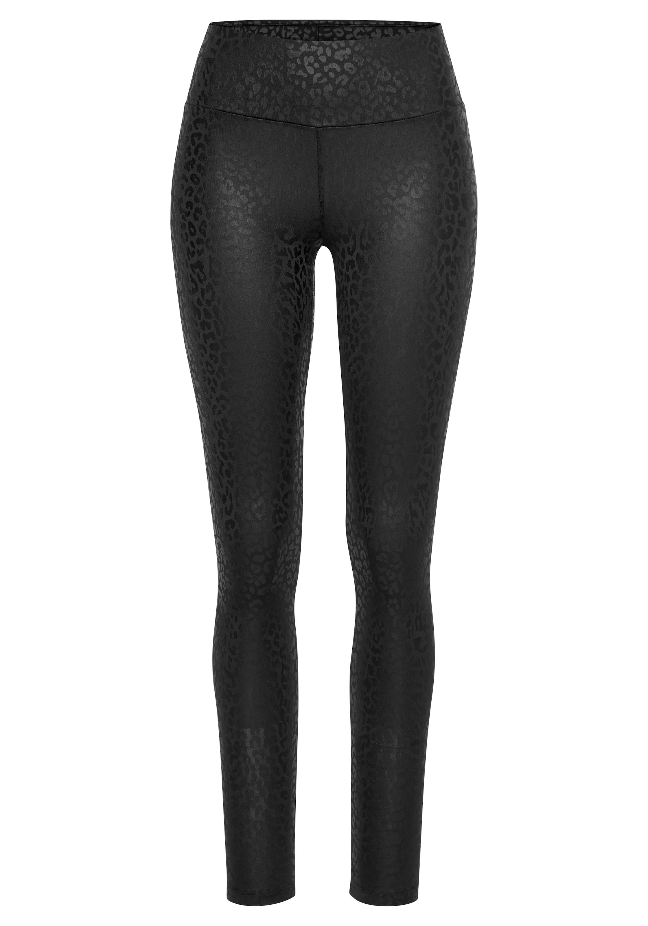 LASCANA Leggings, mit Leo-Muster