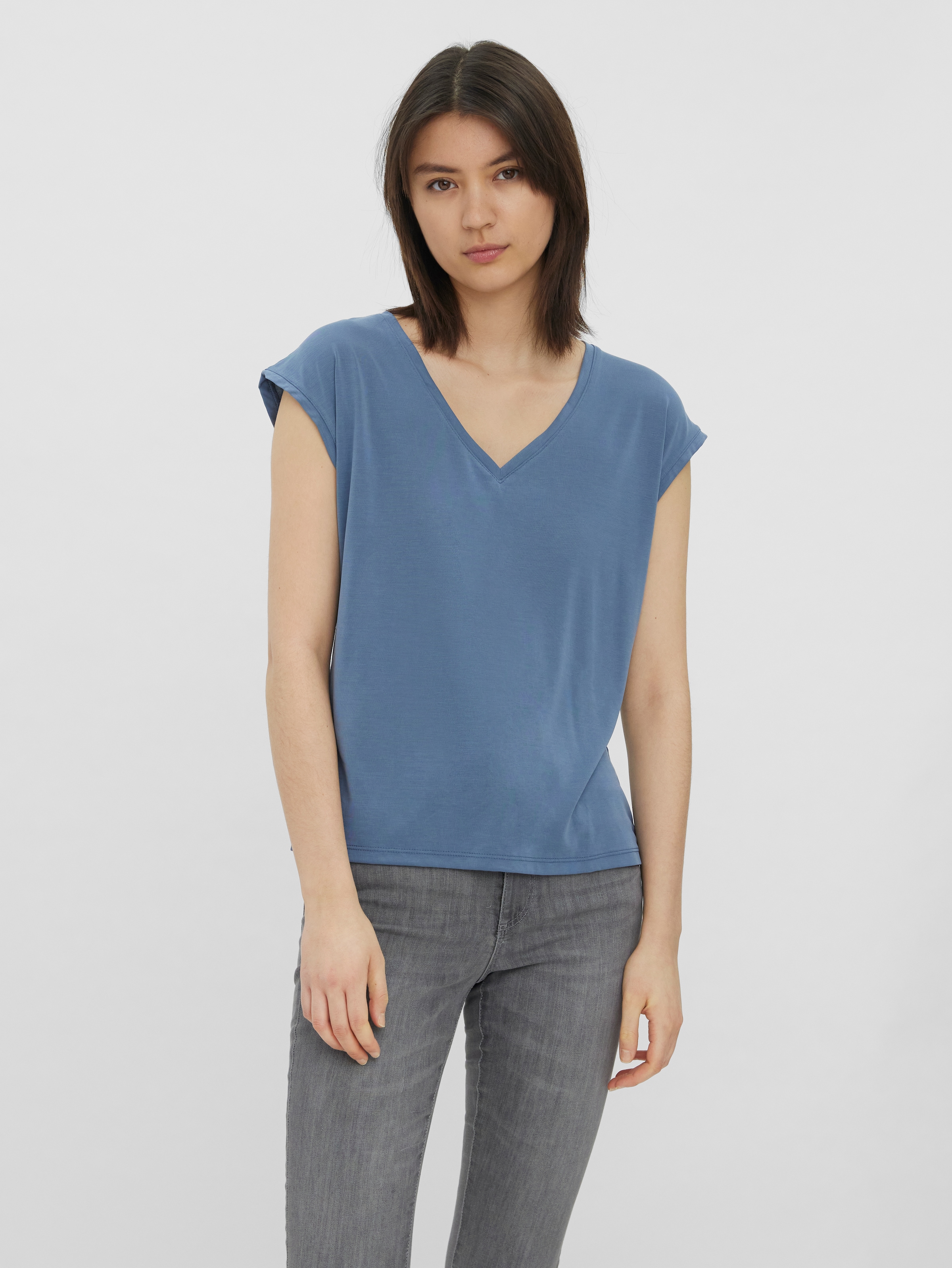 Vero Moda V-Shirt »VMFILLI SS V-NECK TEE GA NOOS«
