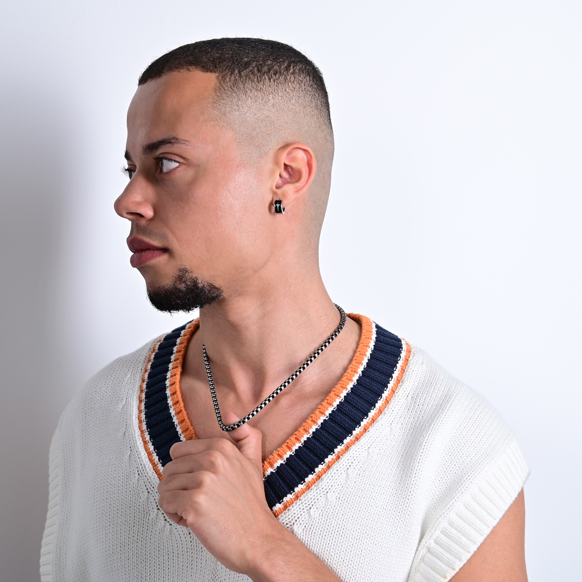 Adelia´s Paar Creolen »Damen Ohrringe ¿ Creole Kreuz aus Edelstahl«