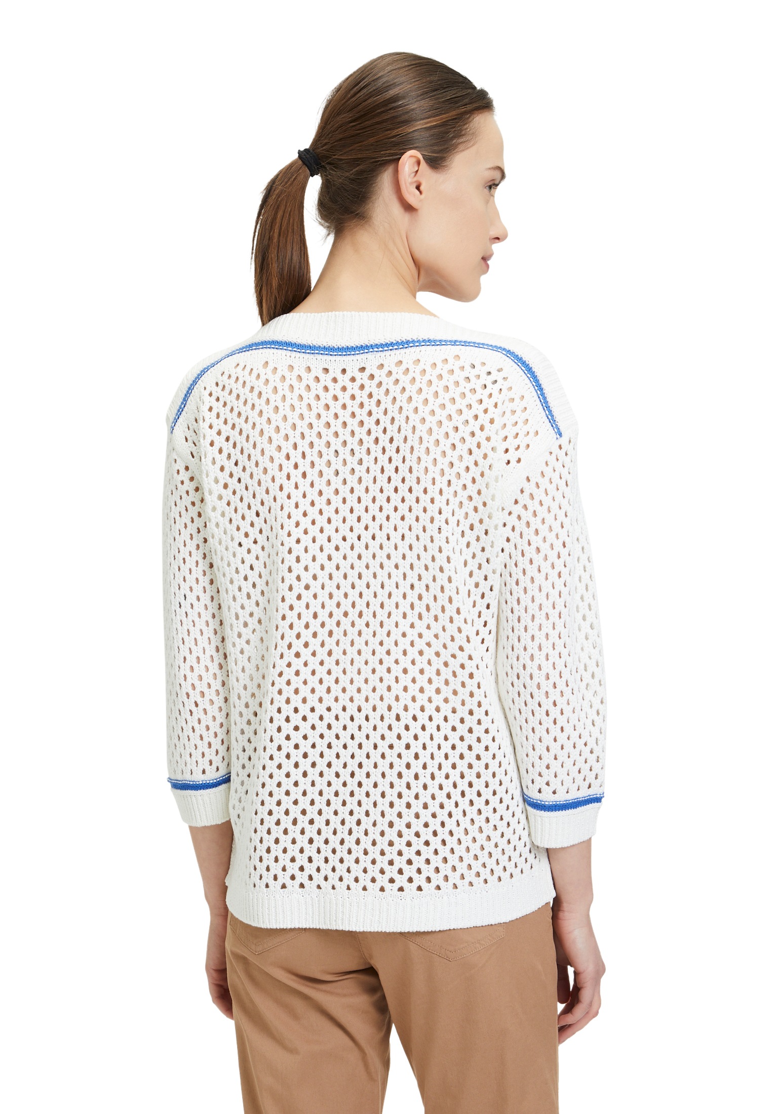 Betty Barclay Rundhalspullover »Lochstrick-Pullover mit Strickdetails«