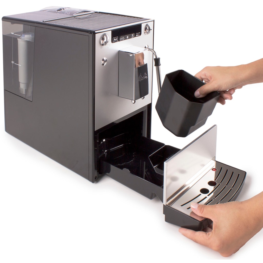 Melitta Kaffeevollautomat »Solo® & Milk E953-202, silber/schwarz«