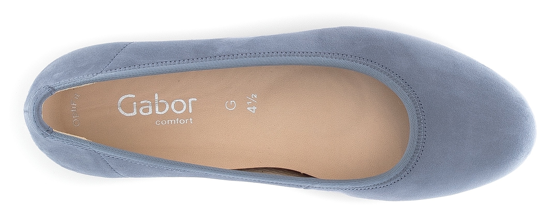Gabor Ballerina »FLORENZ«, Keilabsatz, Schupfschuh, Komfortschuh in Schuhweite G (=weit)