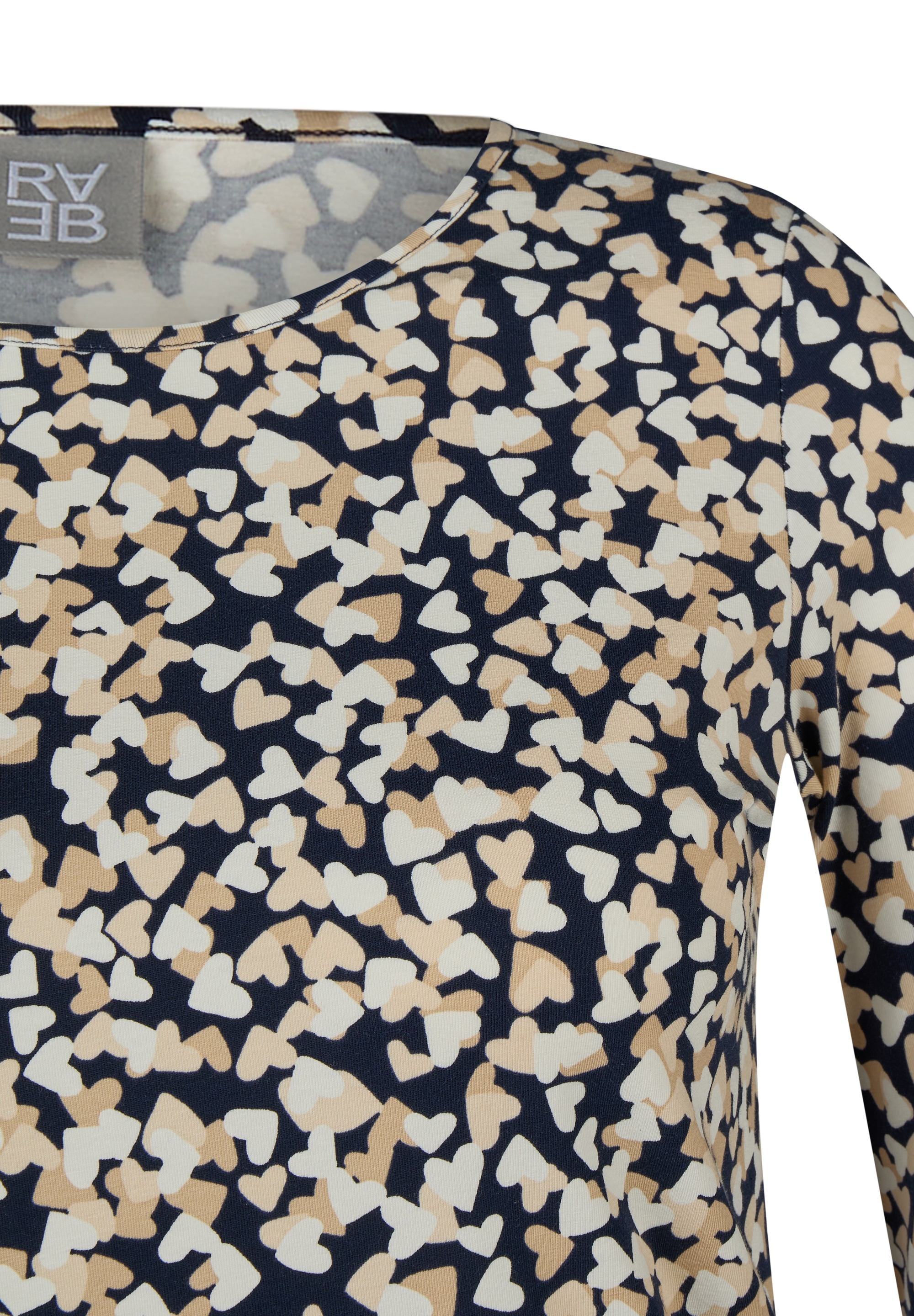 Rabe 3/4-Arm-Shirt mit Minimalprint