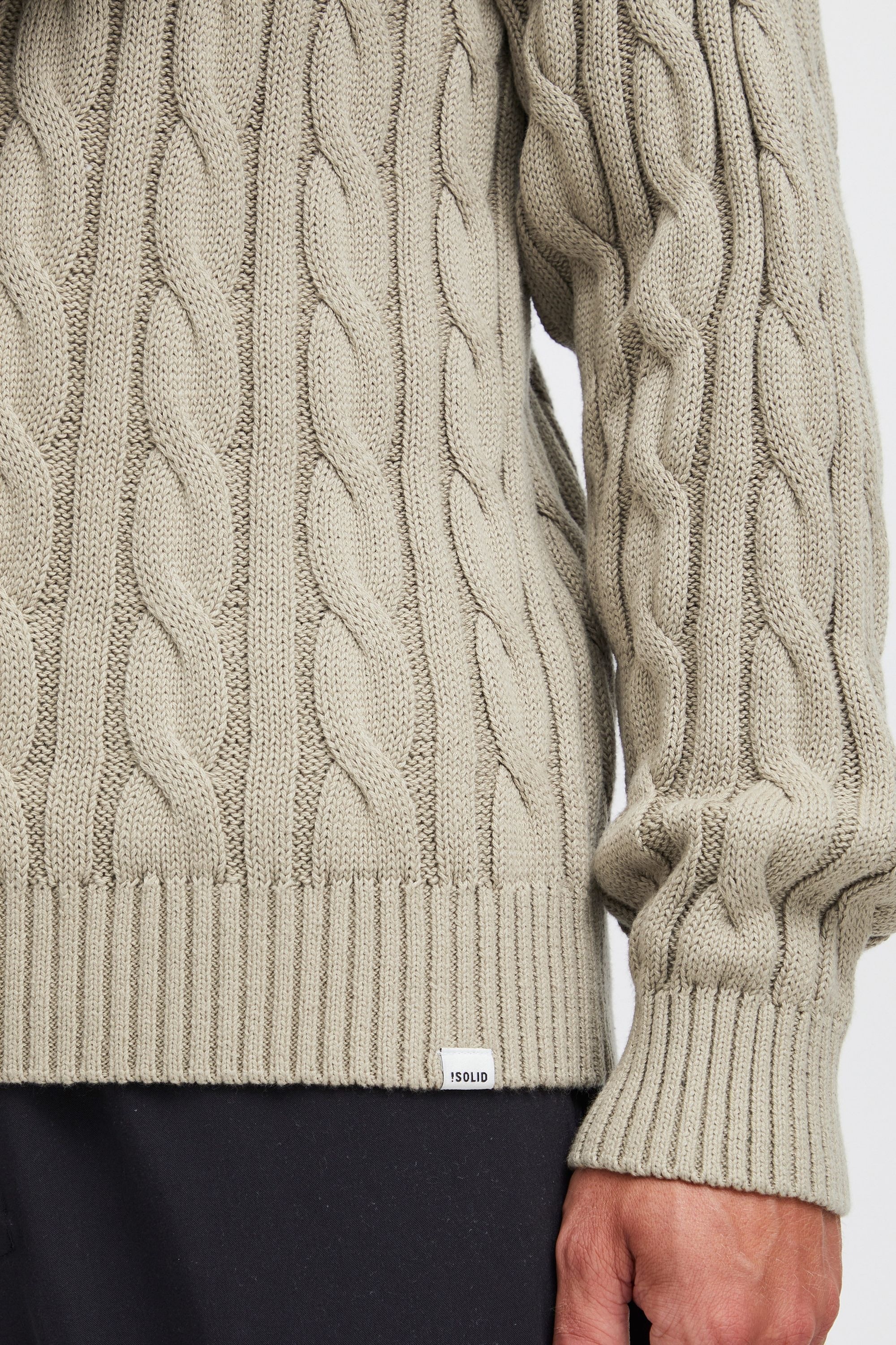 !Solid Strickfleece-Pullover »Strickpullover SDGibril«
