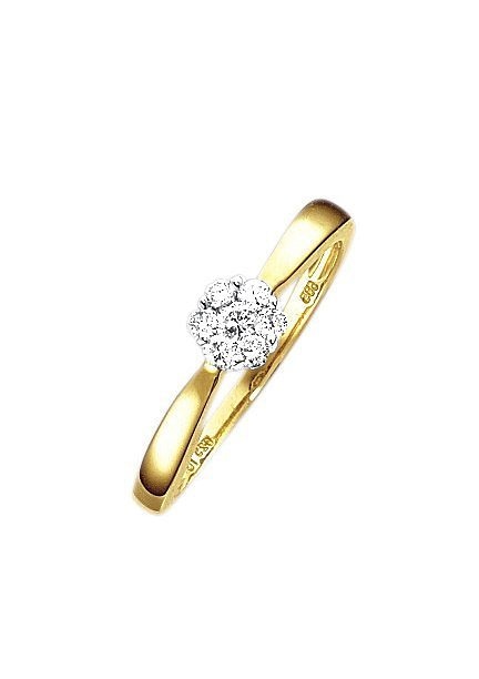 Firetti Solitärring »Schmuck Geschenk Gold 585 Damenring Verlobungsring Goldring LIEBE«, mit...