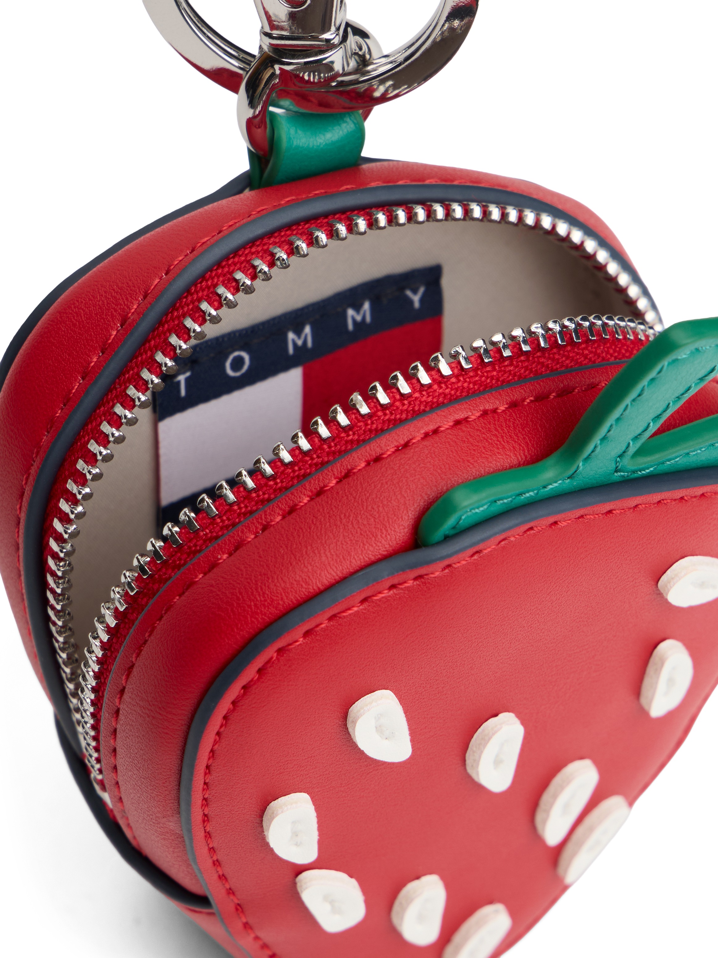Tommy Jeans Schlüsselanhänger »TJW FRUIT COIN PURSE STRAWBERRY« Taschen-, Schlüsselanhänger, Taschen Charm, Bag Charm in Erdbeerform
