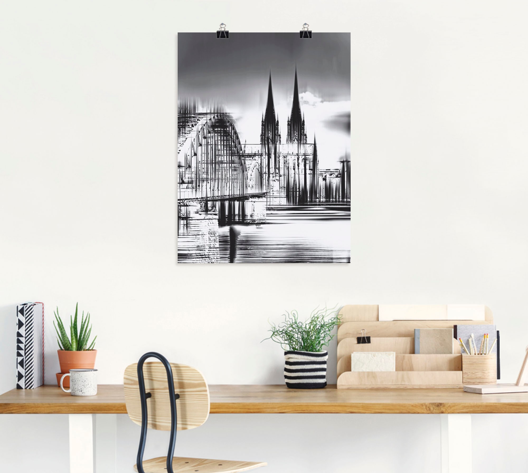 Artland Wandbild »Köln Skyline Collage III«, Deutschland, (1 St.), als Leinwandbild, Poster, Wandaufkleber in verschied. Größen