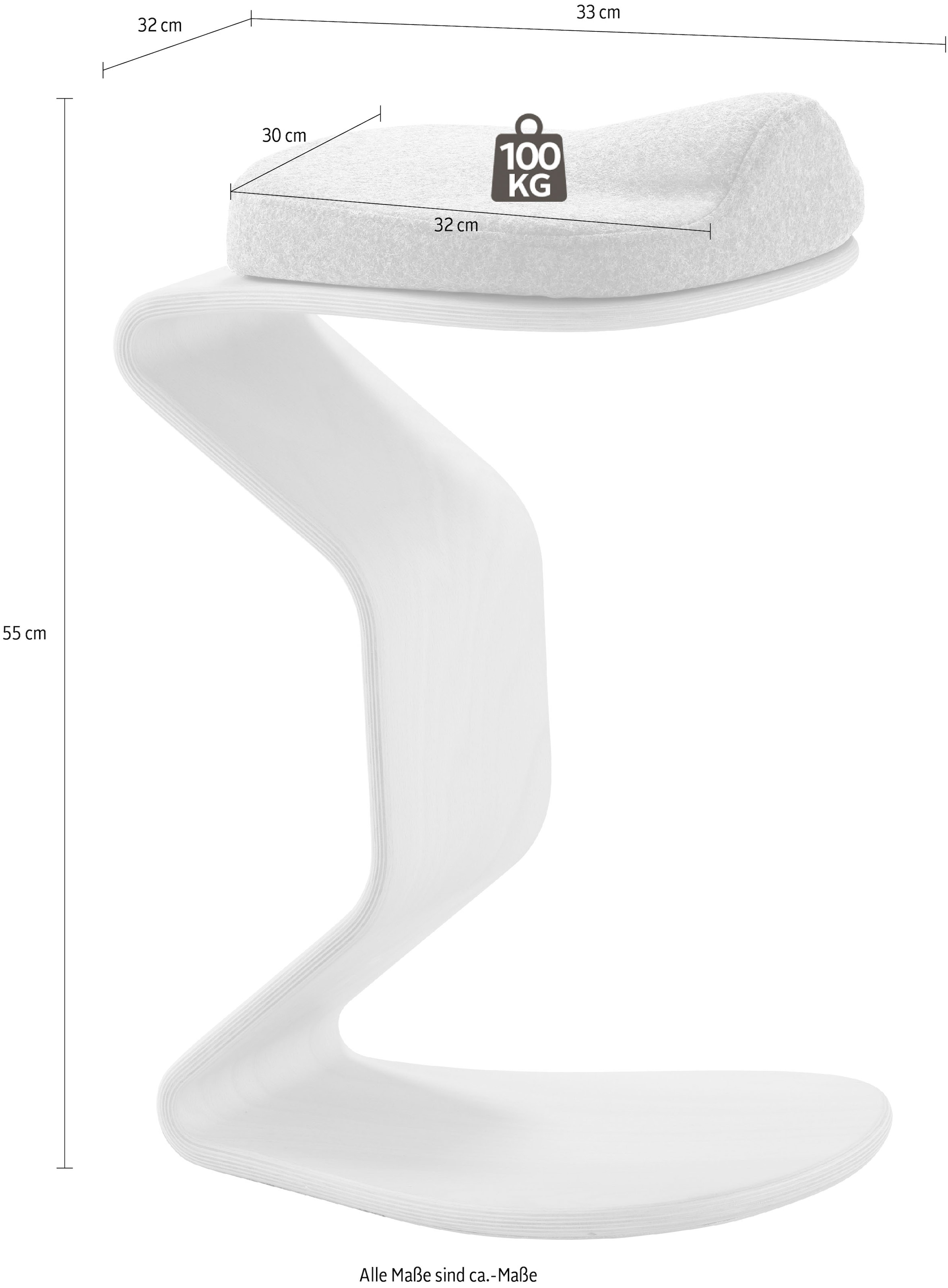 Mayer Sitzmöbel Arbeitshocker »Hocker myERCOLINO mit Comfortsitz«, ermöglicht dynamisches Sitzen