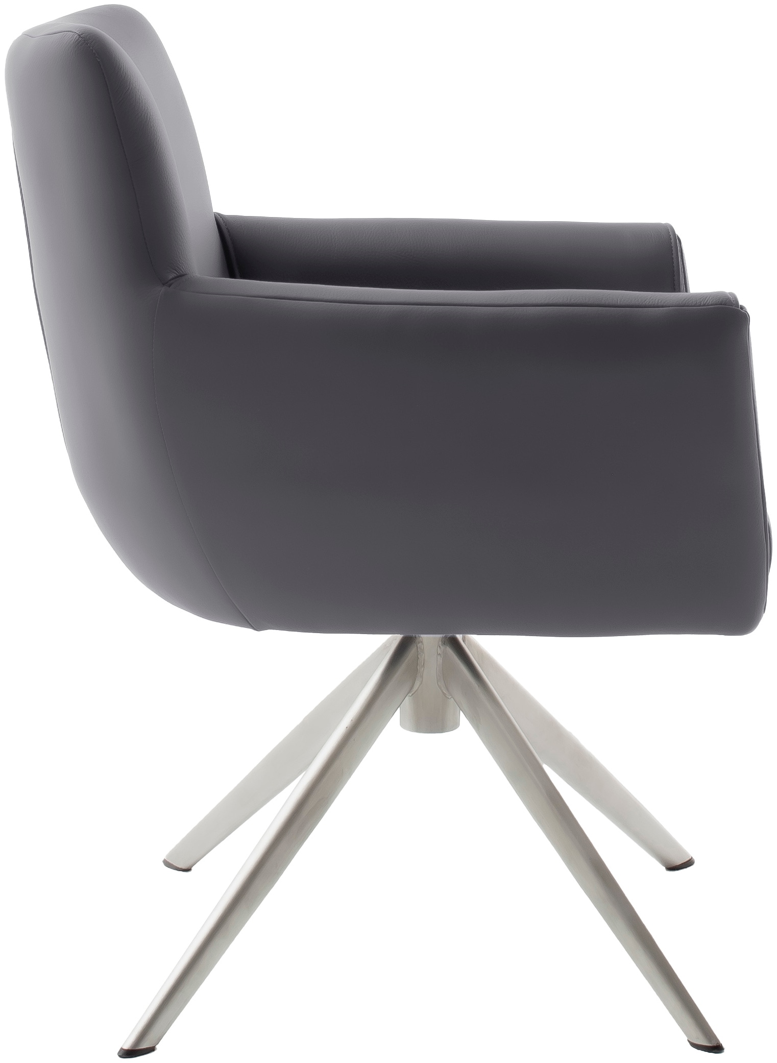 MCA furniture 4-Fußstuhl »WILSON Esszimmerstuhl, Armlehnstuhl, Polsterstuhl, modern«, (Set), 2 St., Leder, Stuhl, Armlehnenstuhl, drehbar, Taschenfederkern, belastbar 160 kg,XXL