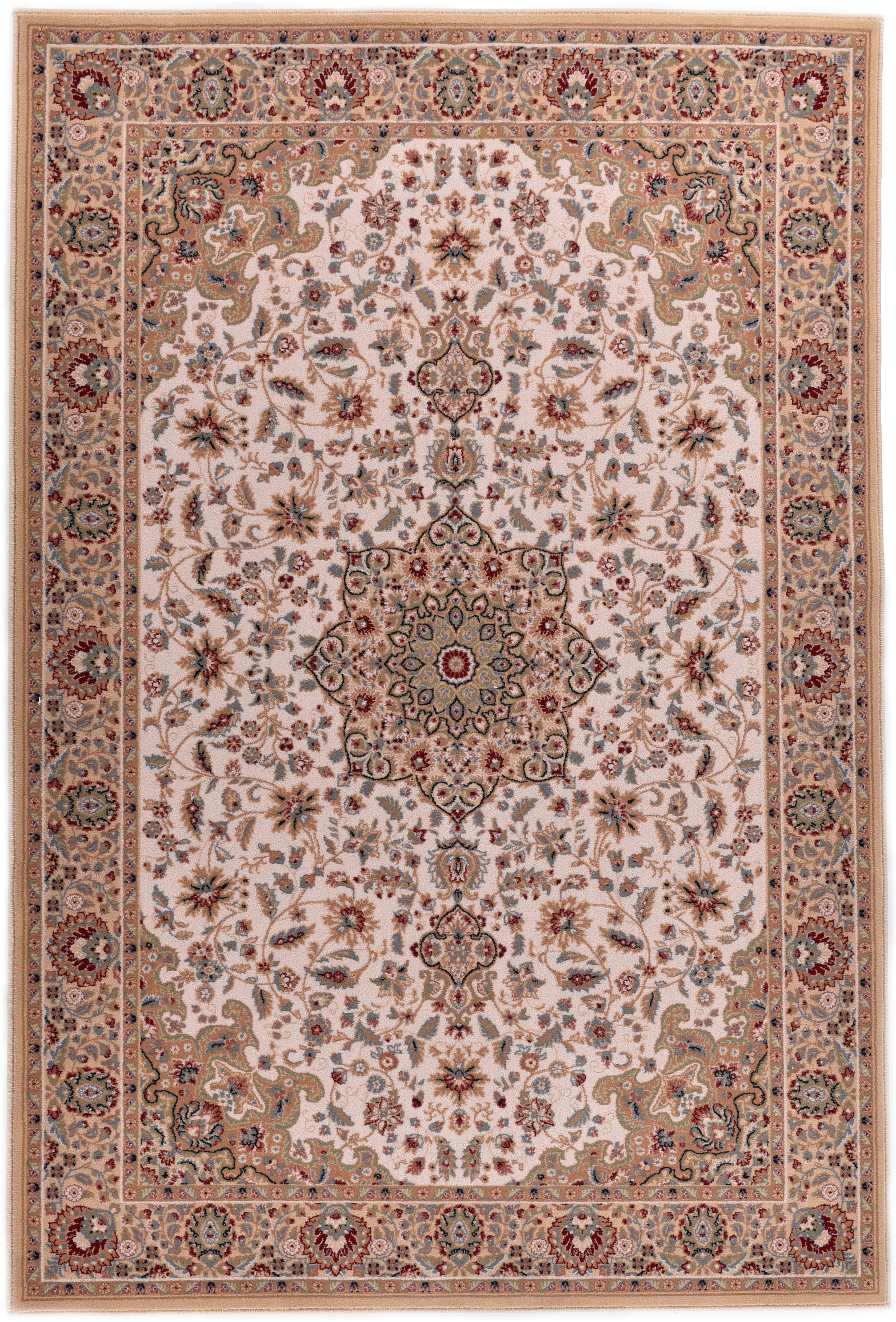 my home Wollteppich »Oriental D1«, rechteckig, 10 mm Höhe, reine Wolle, Orient-Optik, Wohnzimmer