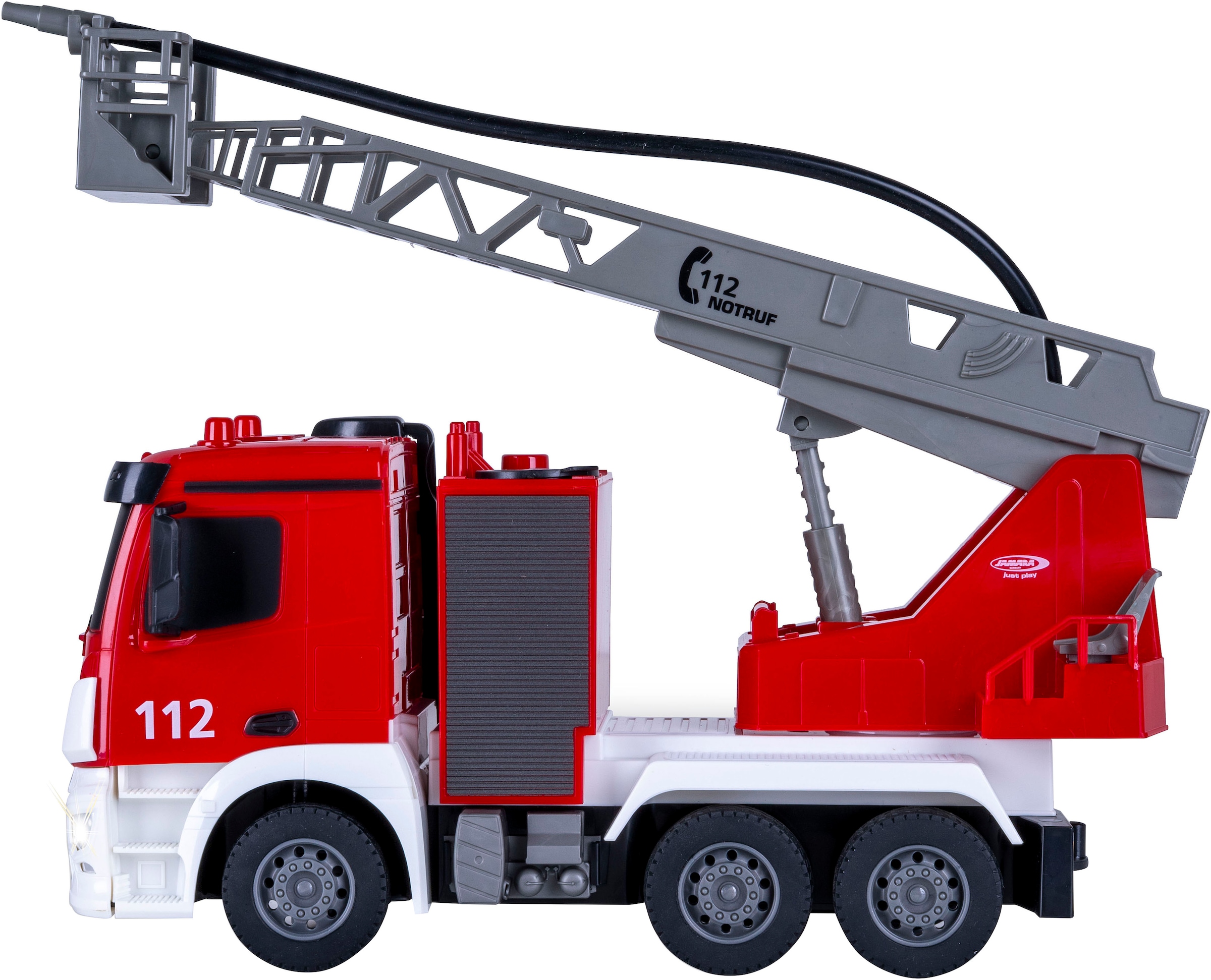 Jamara RC-LKW »Feuerwehr Drehleiter Mercedes -Benz Antos 2,4GHz«, mit Spritzfunktion; LED-Licht; Maßstab 1:26