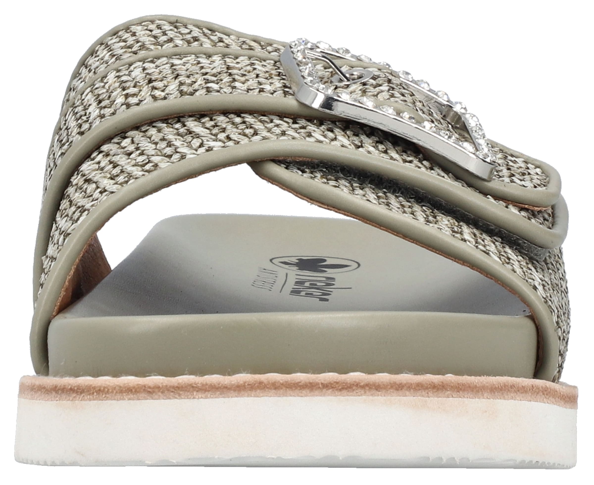 Rieker Pantolette, Sommerschuh, Strandschuh mit praktischem Klettverschluss