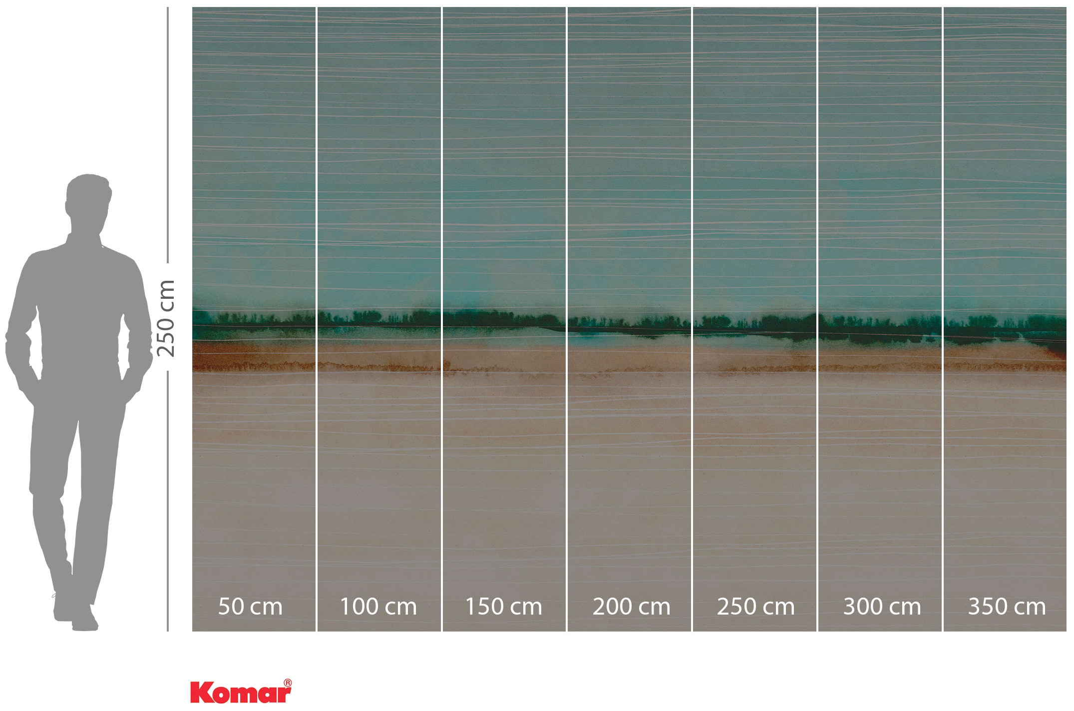 Komar Vliestapete »Digitaldruck Vlies - Drift - Größe 350 x 250 cm«, bedruckt, Wohnzimmer, Schlafzimmer