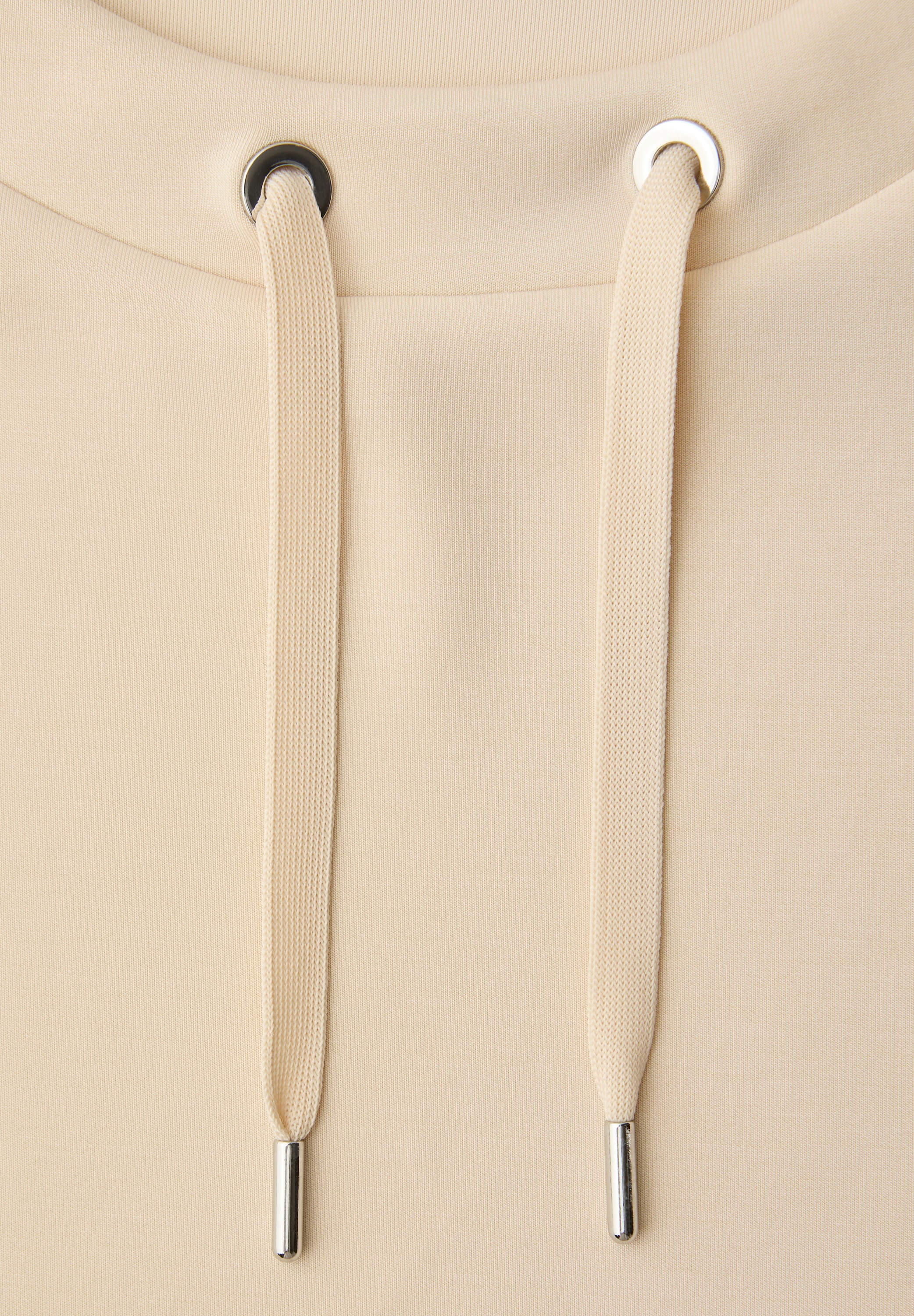 STREET ONE Sweatshirt , Halbarm Silk-Look Shirt mit Kordelzug
