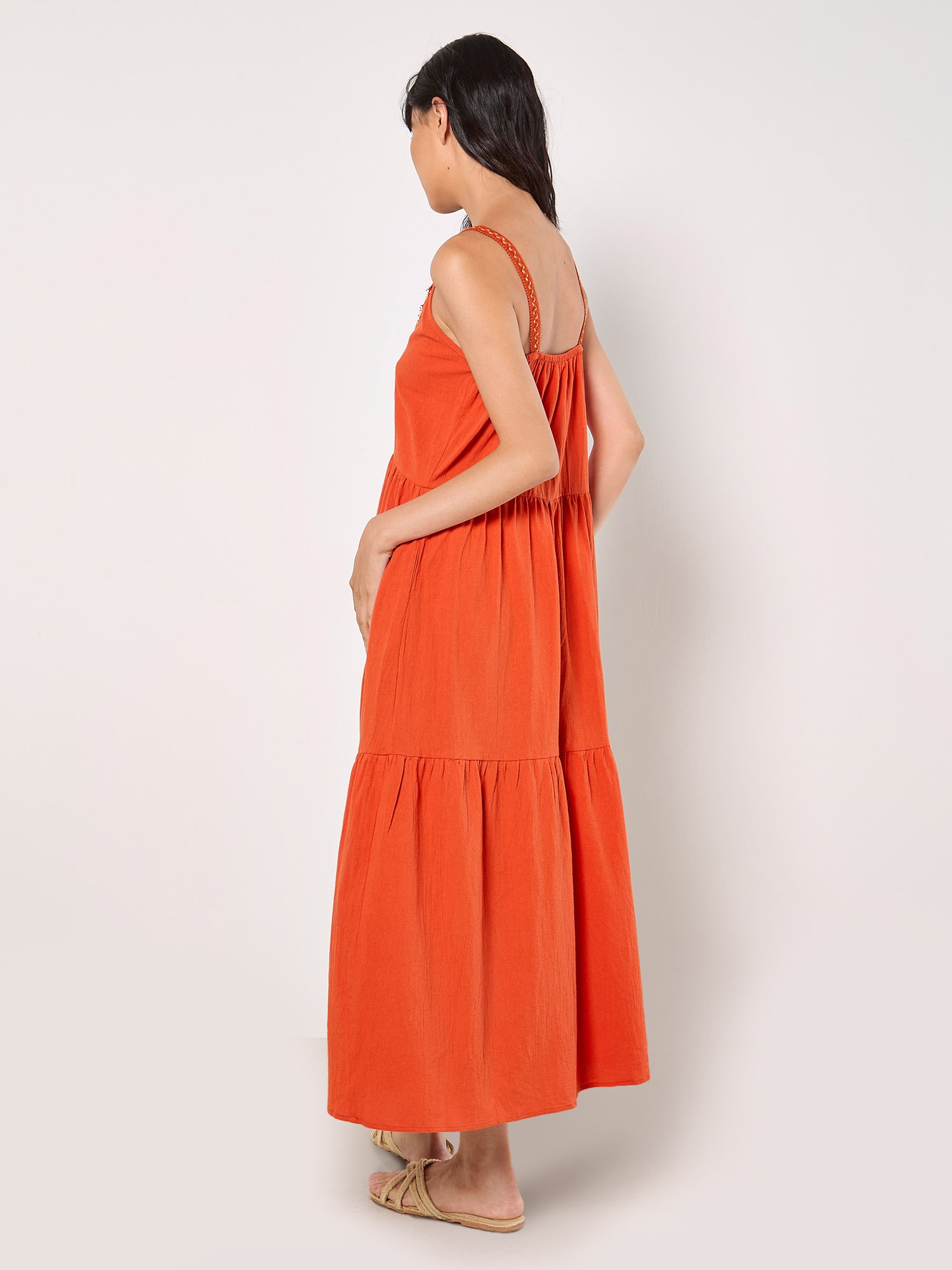 Apricot Midikleid »Shell Detail Midaxi Dress« mit Trägern