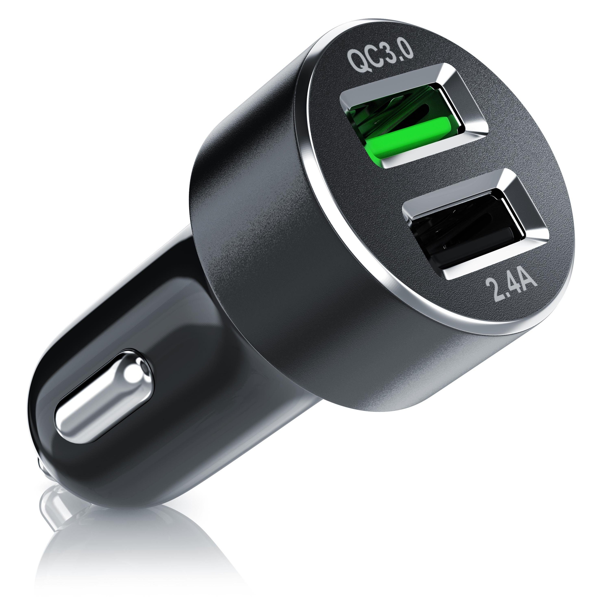 Aplic Dual USB KFZ Ladegerät mit Quick Charge 3.0 »Auto Schnellladeadapter mit 2x USB & QC 3.0«