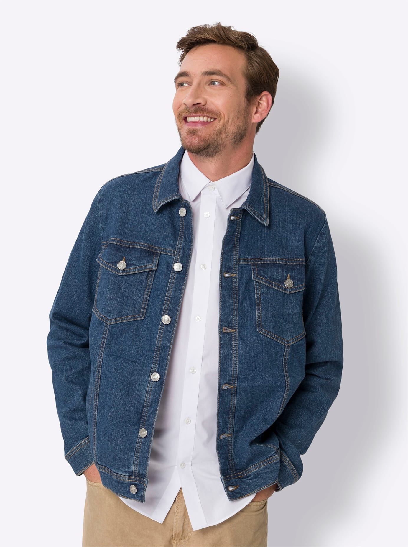 Classic Jeansjacke, ohne Kapuze