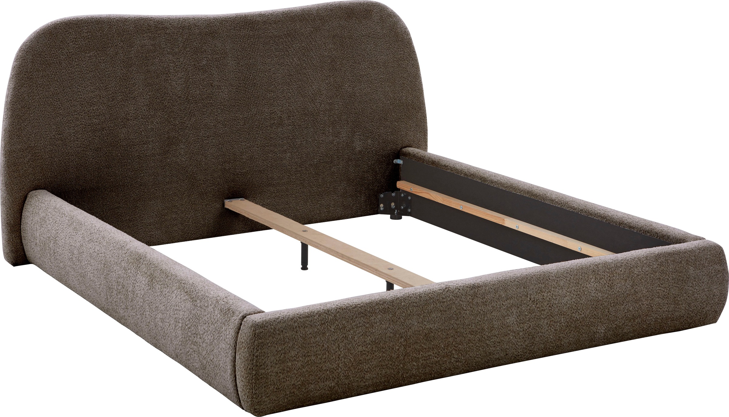 ATLANTIC home collection Polsterbett »Sophie«, mit oder ohne Stauraum, hochwertiger Bouclé-Bezug