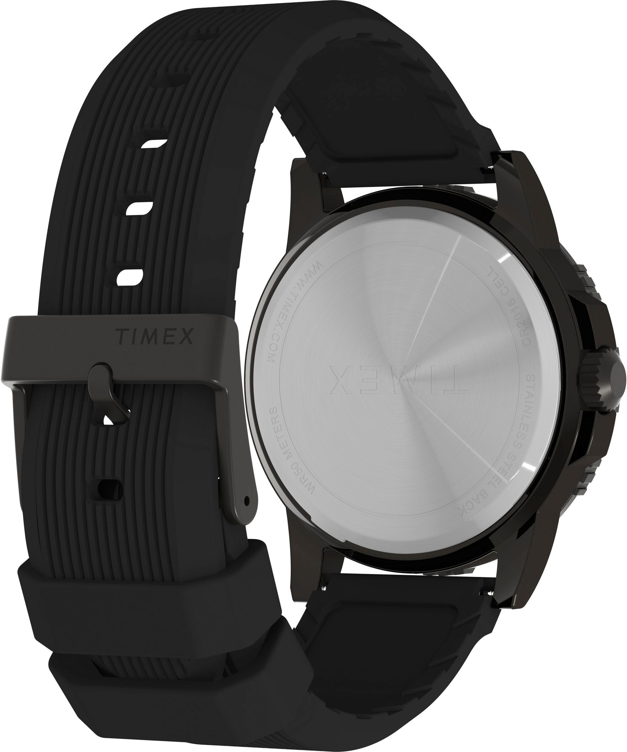 Timex Quarzuhr »RIDGE«, Armbanduhr, Herrenuhr,Silikonarmband,Datum, Leuchtzeiger
