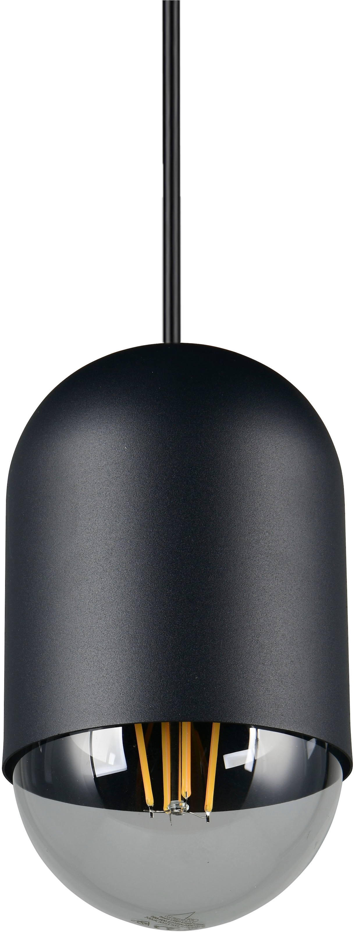 REALITY Leuchten Pendelleuchte »NARA, Hängelampe inkl. Leuchtmittel 1x E27 806 Lumen 2700K warmweiß« E27 2 Stk. Warmweiß Hängeleuchte in schlichtem Design Ø 11cm, Leuchtmittel wechselbar