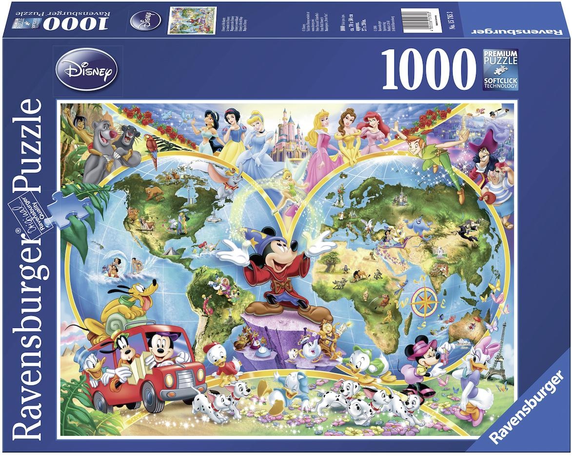 Ravensburger Puzzle »Disney's Weltkarte«, Made in Germany, FSC® - schützt Wald - weltweit