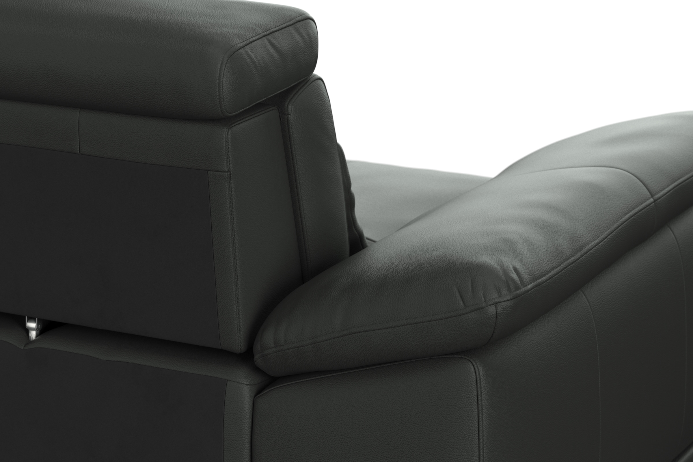 sit&more Ecksofa »Cabrio L-Form, mit Sitztiefenverstellung, Arm- und Kopfteilverstellung«, 3 Nierenkissen, Federkern, optional Bettfunktion und Stauraum