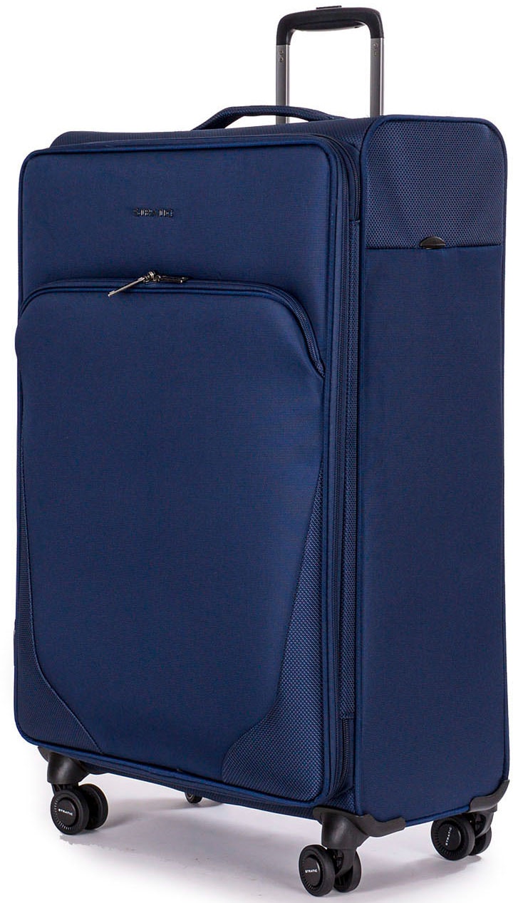 Stratic Weichgepäck-Trolley »Mix L, blue«, 4 Rollen, Reisekoffer großer Koffer Aufgabegepäck TSA-Zahlenschloss