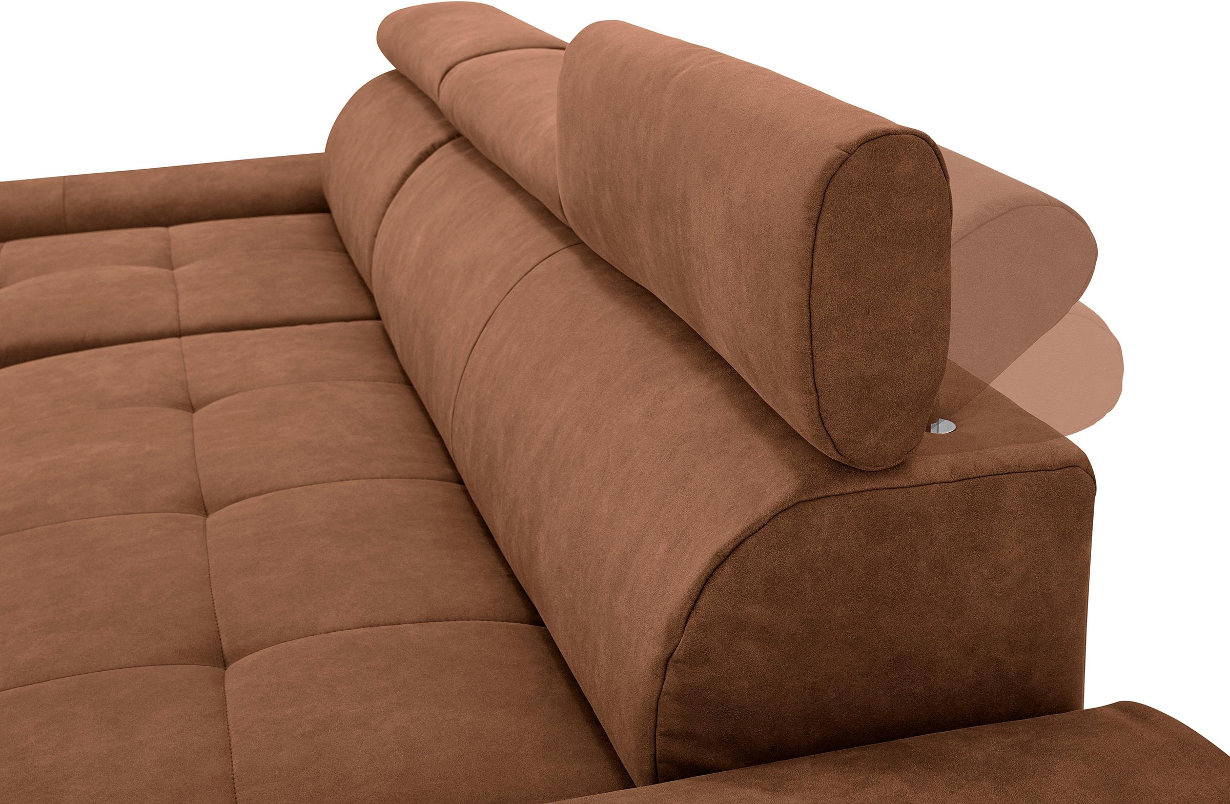 sit&more Ecksofa »Riva L-Form«, inklusive Kopteilverstellung, wahlweise mit Bettfunktion
