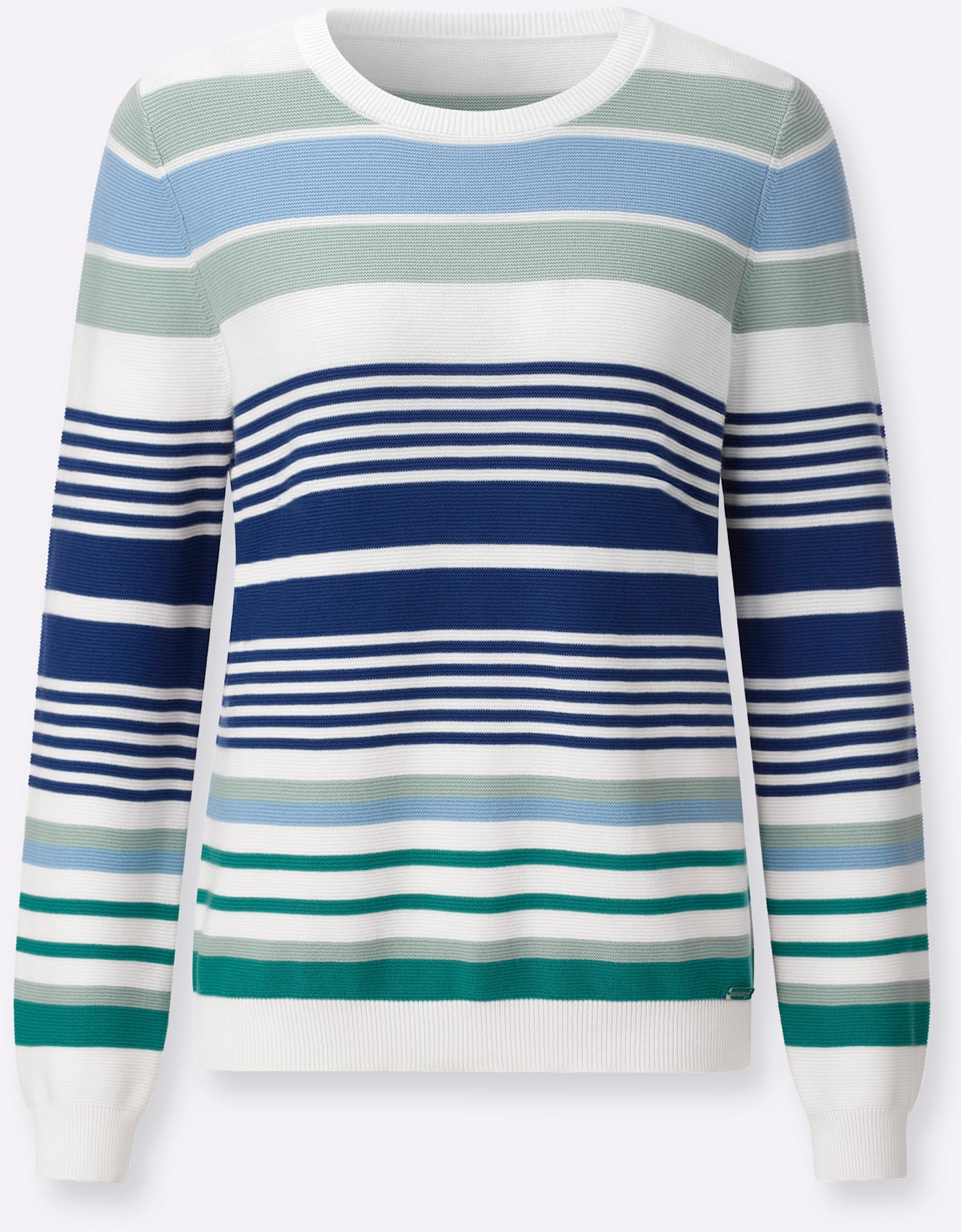 Casual Looks Rundhalspullover »Ringel-Pullover«