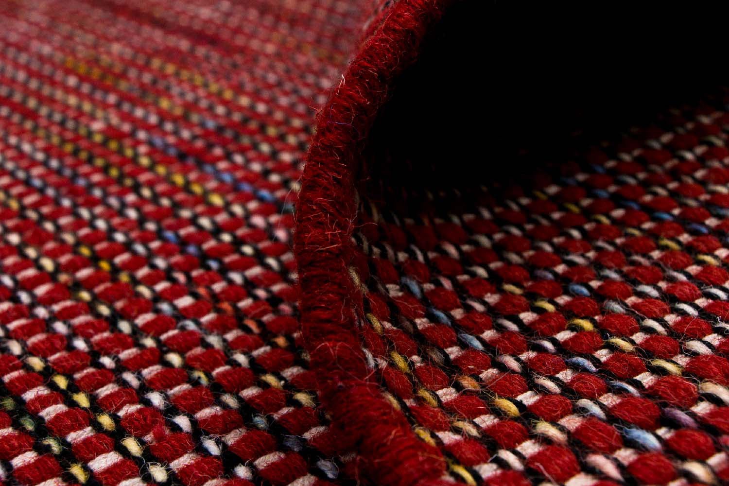 morgenland Wollteppich »Arvin - Kelim Teppich - Trendy«, rechteckig, 1 mm Höhe, Flachgewebe