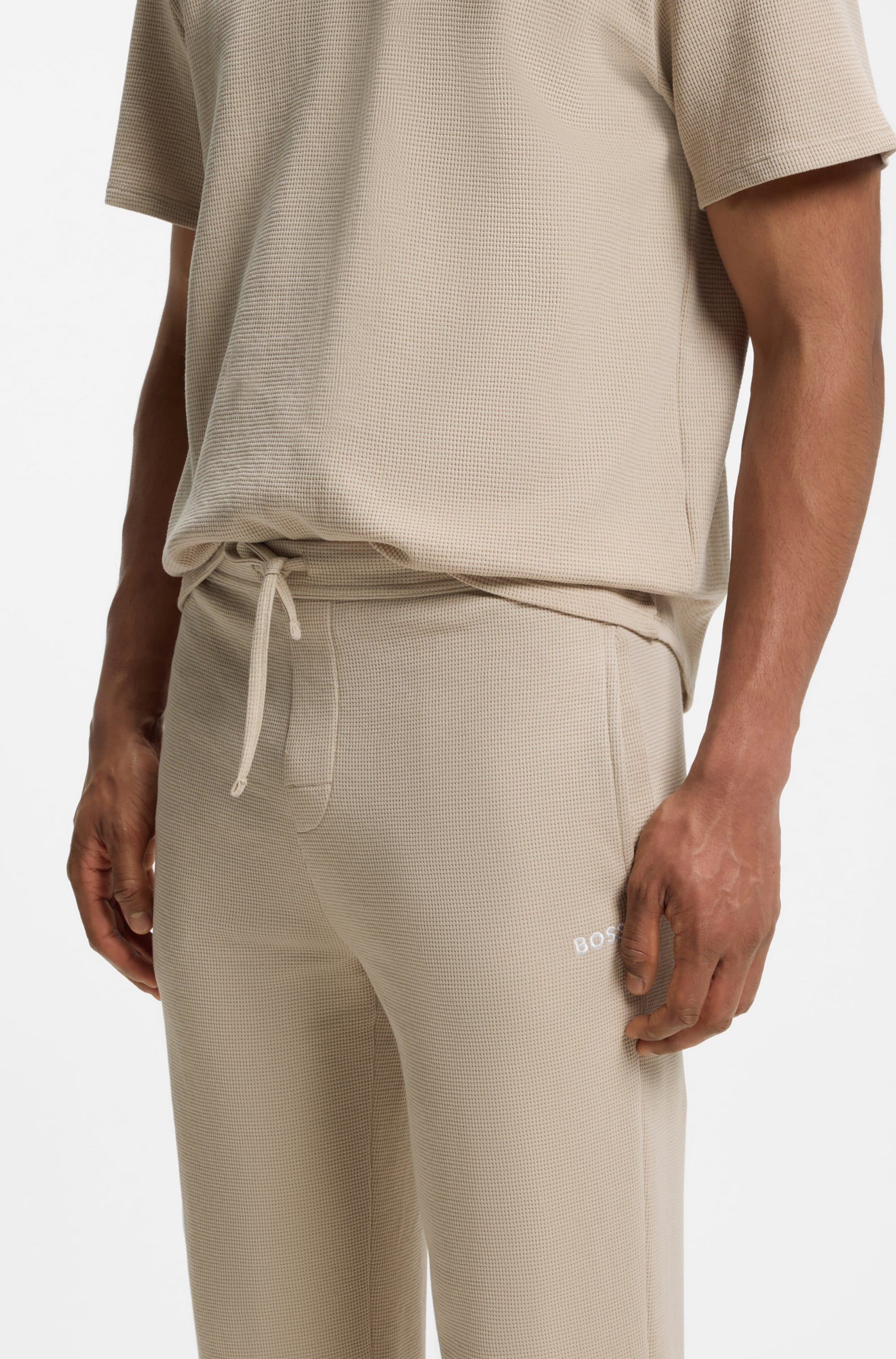 BOSS Pyjamahose »Waffle Pants«