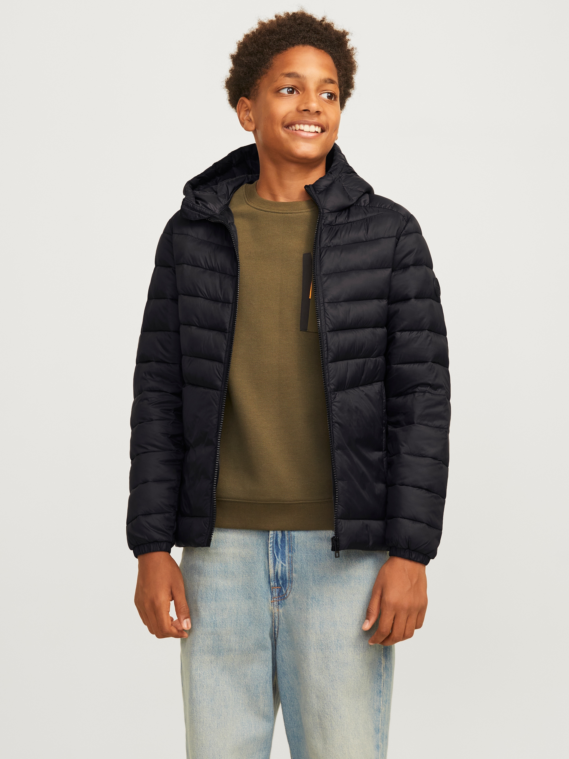 Jack & Jones Junior Steppjacke »JJESPRINT PUFFER HOOD NOOS JNR«, mit Kapuze