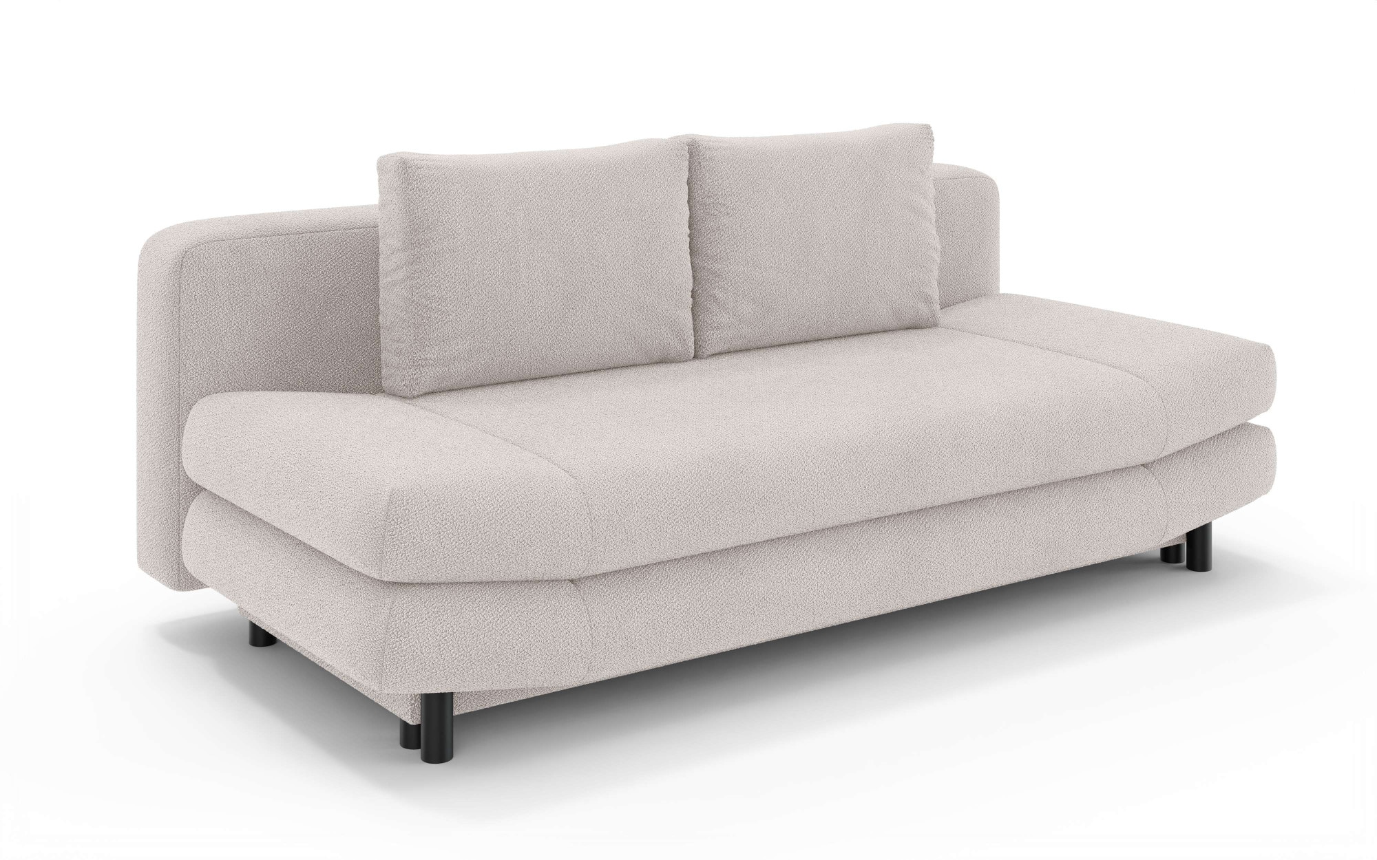 Home affaire 3-Sitzer »LENNARA Schlafsofa mit Bettkasten, Maße B/T/H: 209/96/86 cm«, Sofa mit Wellenunterfederung, hoher Sitzkomfort