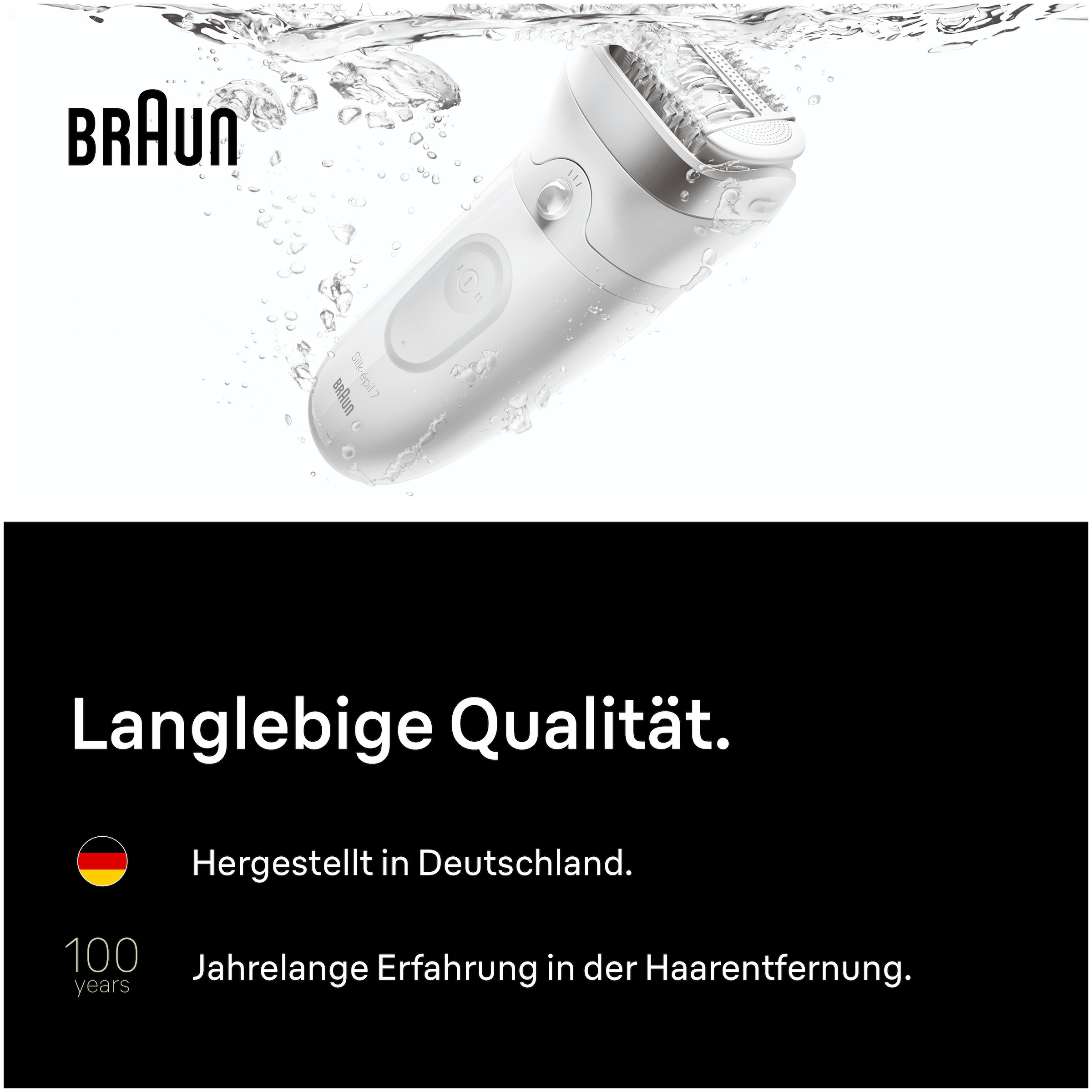 Braun Epilierer »Silk-épil 7 SE7-011« Wet & Dry, breiter Kopf, langanhaltend glatte Haut