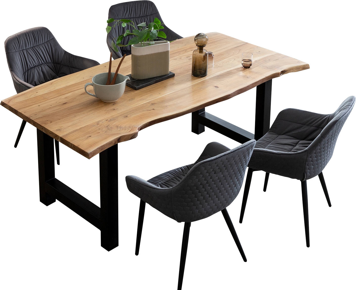 SalesFever Essgruppe, (Set, 5 tlg.), Massivholz geölt und zweifach gewachst