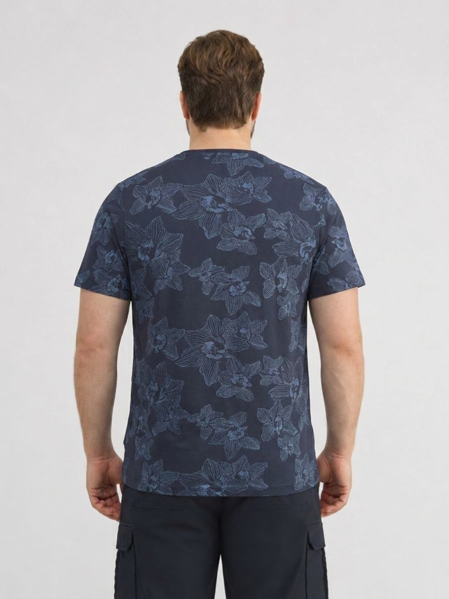 LERROS Rundhalsshirt »Floral bedrucktes T-Shirt in Jersey-Qualität, große Größen«
