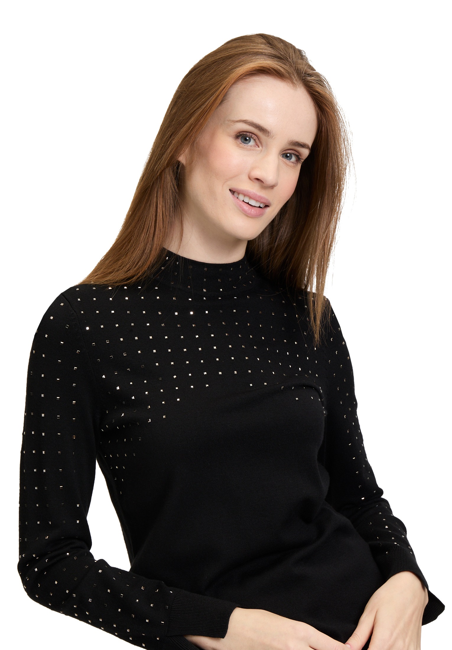 Betty Barclay Rundhalspullover »Feinstrickpullover mit Strass«
