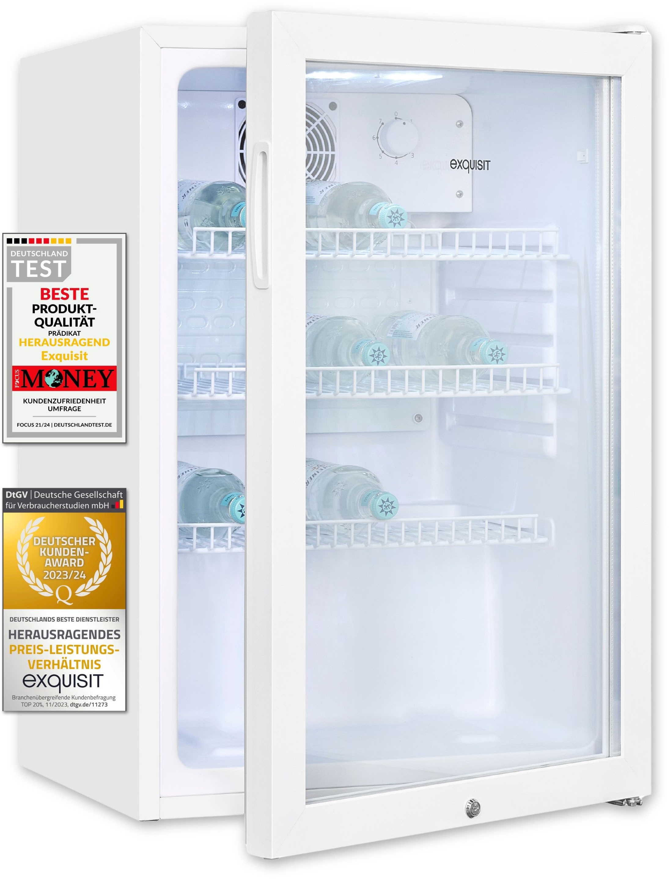 exquisit Getränkekühlschrank »GKS120-GT-160C weiss«