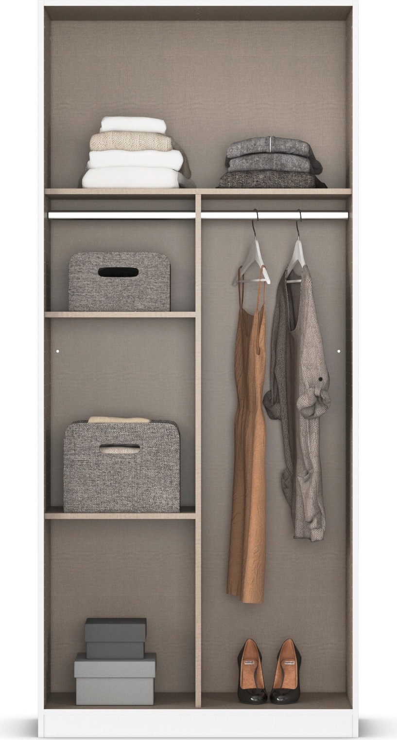 rauch Drehtürenschrank »Reflect« mit Spiegelfront, inkl. praktischer Inneneinteilung