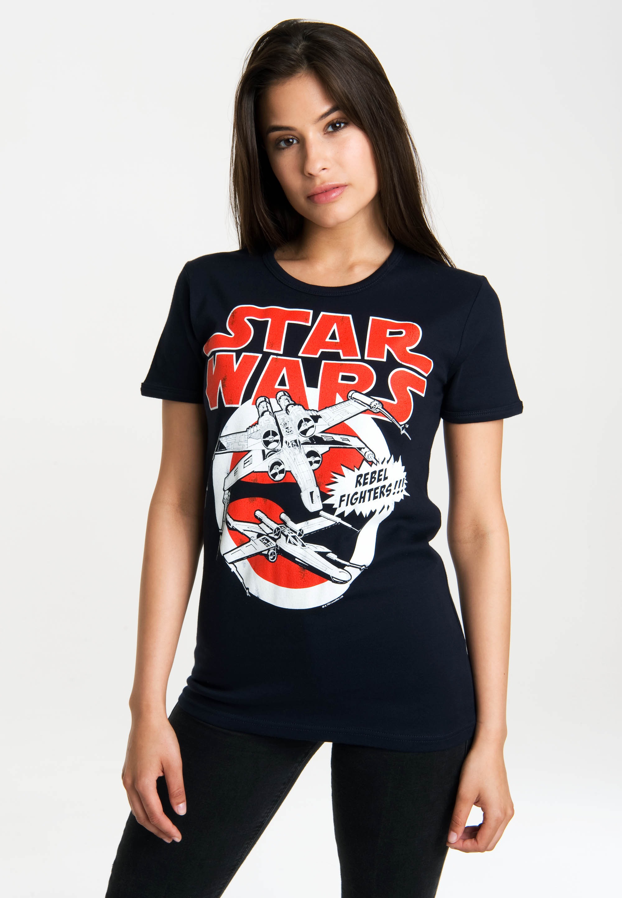 LOGOSHIRT T-Shirt »X-Wings«, mit lizenziertem Originaldesign