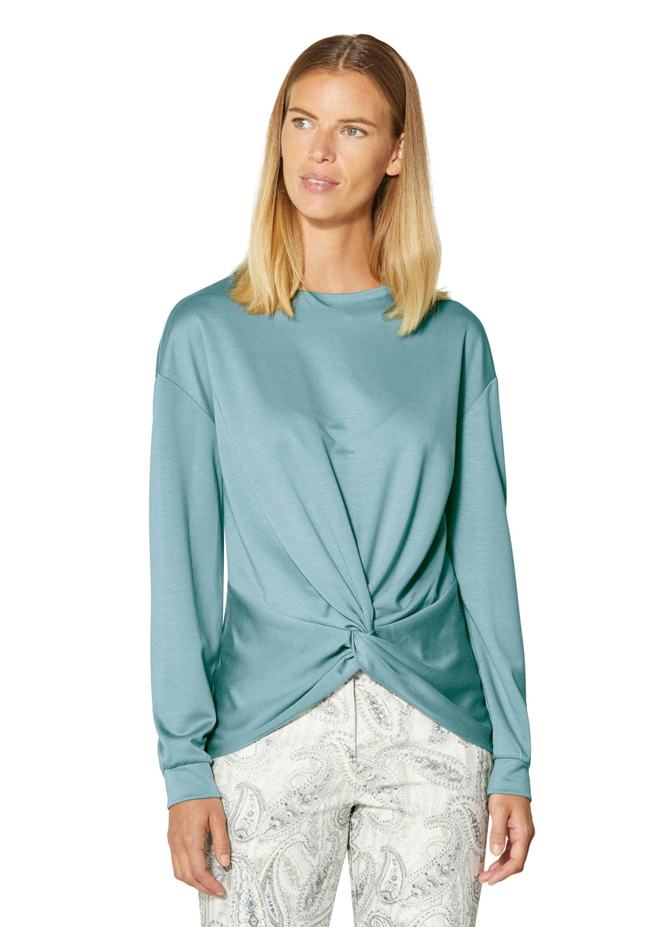 MADELEINE Langarmshirt »Sweatshirt Sweatshirt mit Knoten-Drapierung«