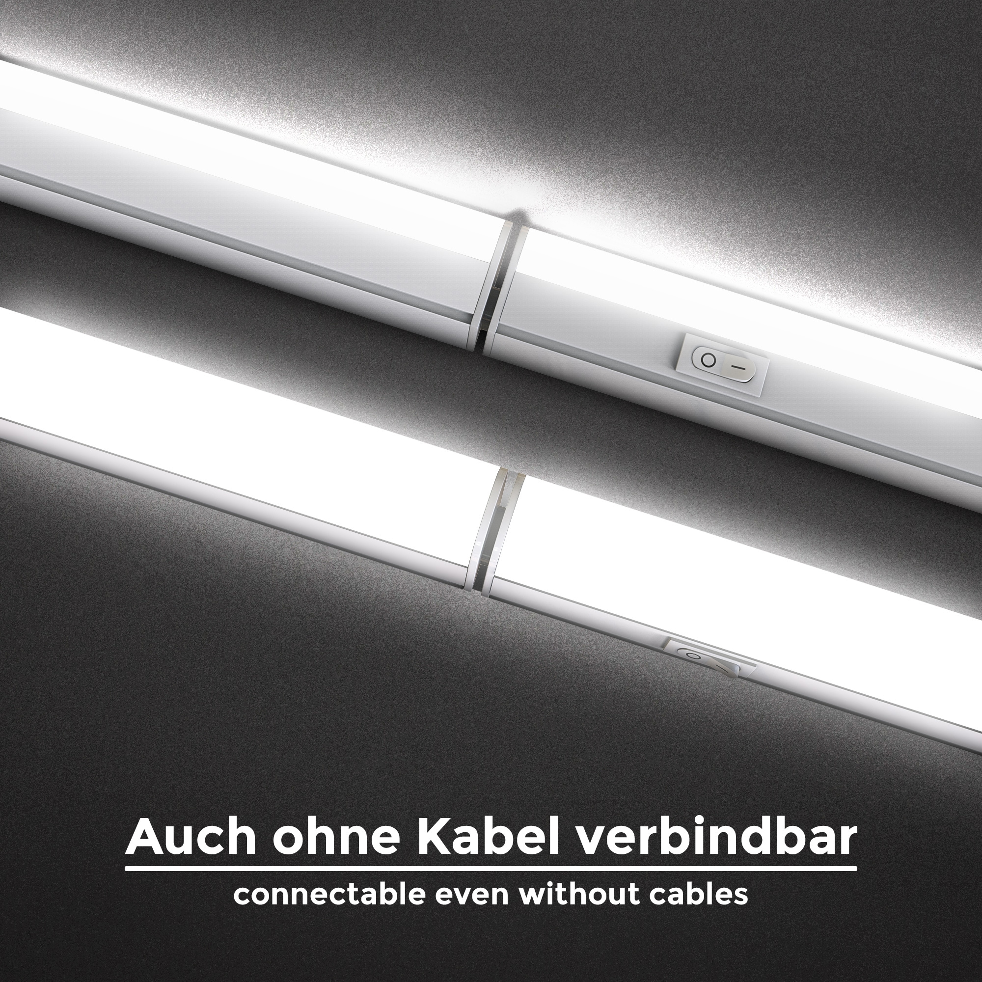B.K.Licht LED Unterschrankleuchte, Kunststoff, weiß, bei OTTO dimmbar, x Watt, nicht 1.200 kaufen Kelvin, 1,8m inkl. inkl. Lumen, 4.000 15 Zuleitung LED-Platine, inkl. Ein-/Aus-Schalter, 1