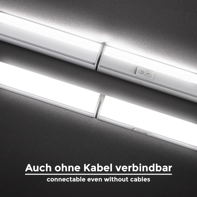 B.K.Licht LED Unterschrankleuchte, Kunststoff, weiß, inkl. 1 x LED-Platine,  15 Watt, 1.200 Lumen, 4.000 Kelvin, nicht dimmbar, inkl. Ein-/Aus-Schalter,  inkl. Zuleitung 1,8m kaufen bei OTTO