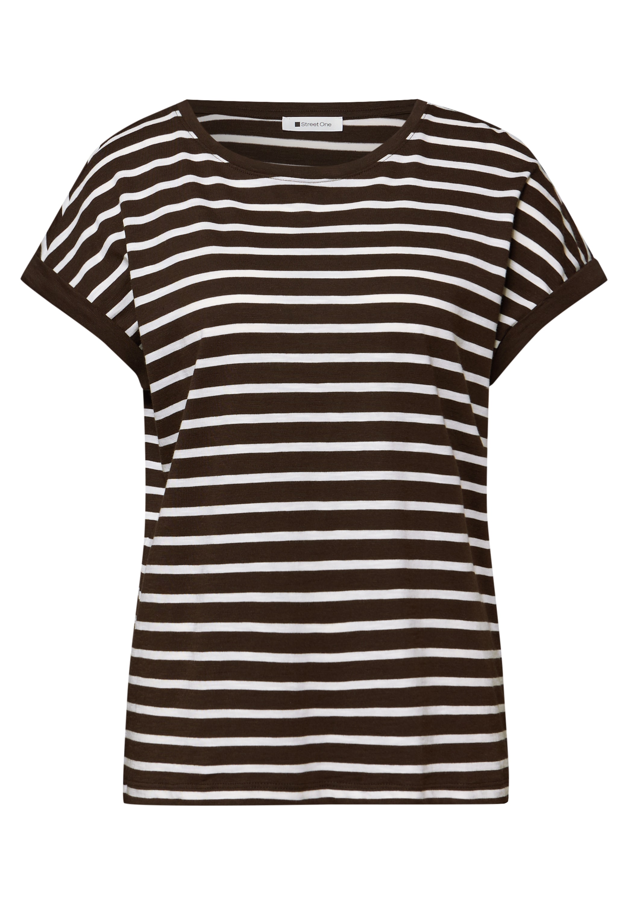 STREET ONE T-Shirt mit Streifen Muster
